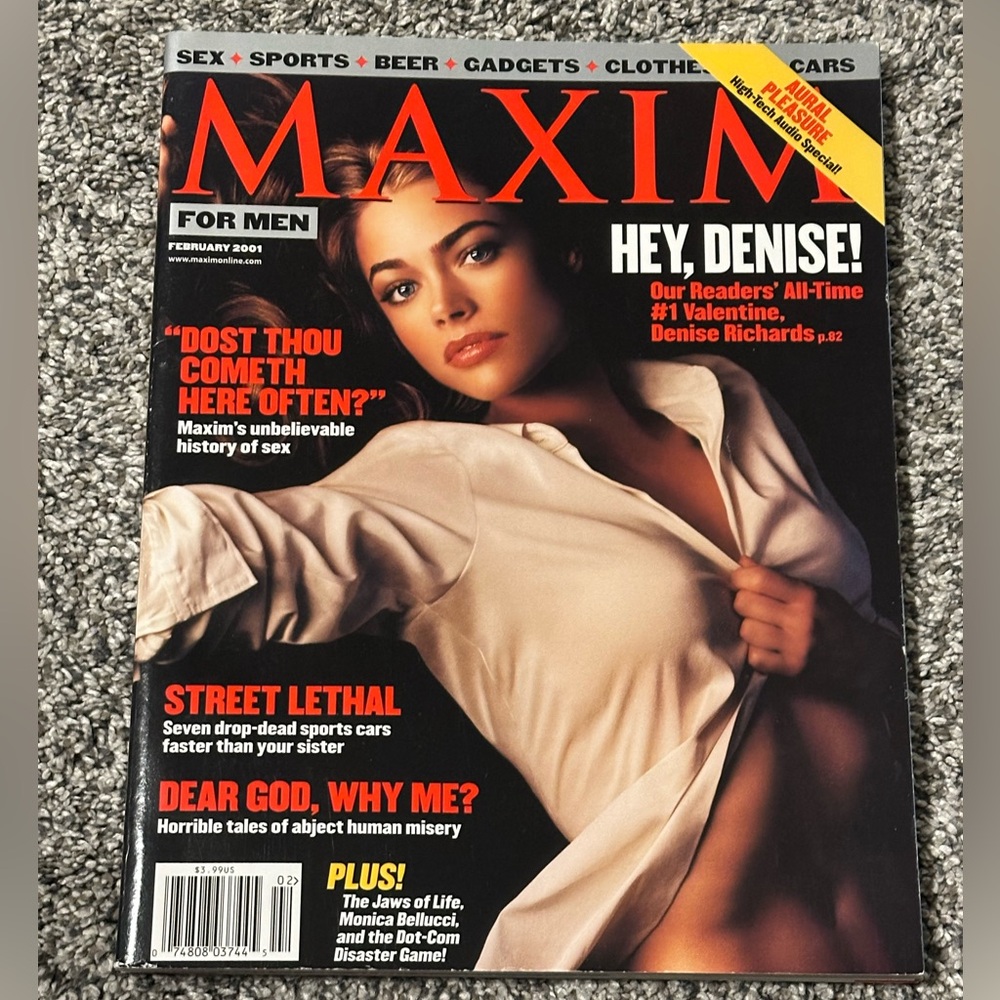 Maxim For Men Denise Richards Magazine February 2001